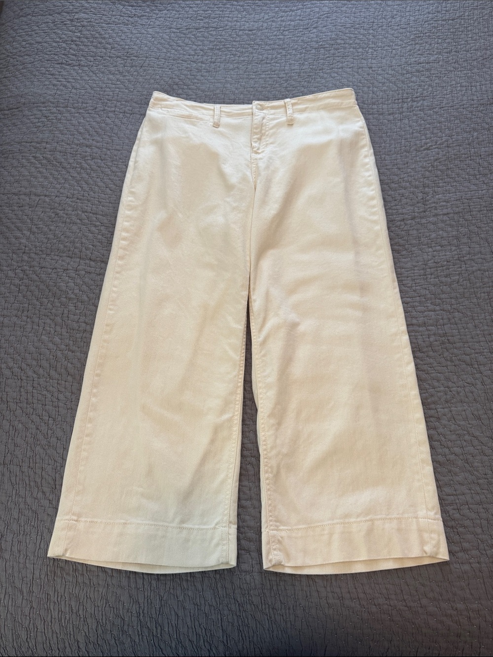 A New Day Cotton Stretch Wide Leg Cropped Pants